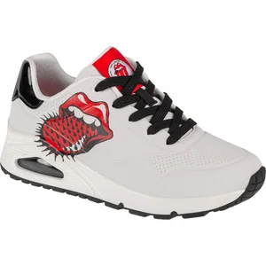 Skechers Uno ROLLING STONES SINGLE voor dames! Sneaker 177965 Wit/Zwart pas cher