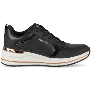 Skechers Billion 2 - Fine Shine Dames Sneakers - Zwart - Maat 39 pas cher