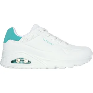 Skechers UNO Femme Baskets, White Durabuck Mint Suede Trim, 41 EU pas cher
