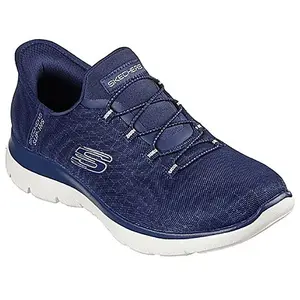 Skechers Baskets Summits Classy Night pour femme, bleu marine, 37 EU pas cher