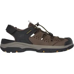Skechers Sandales Tresmen Menard pour homme, Maille synthétique marron et noir, 45 EU pas cher