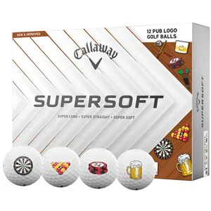 Boite de 12 Balles de Golf Callaway Supersoft PubVendu parcdiscount
