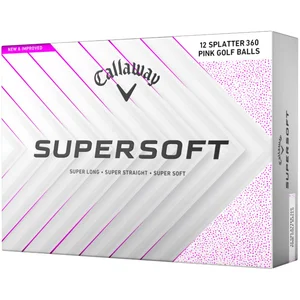 Callaway SuperSoft Splatter 360 Pink 2025 Golfballen - Wit RozeVendu parbol