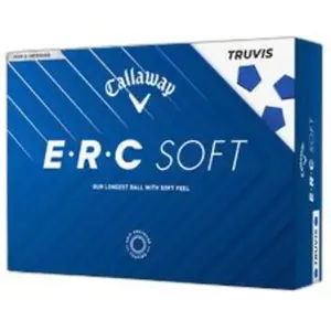 Callaway ERC Soft Truvis Golfballen 2025 - Wit Blauw - 12 Stuks