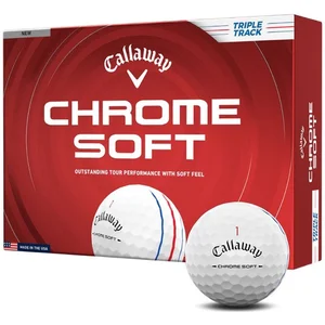 Callaway Chrome Soft Triple Track Golfballen 2026 - Wit - 12 StuksVendu parbol