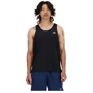 New Balance Débardeur Essential Running Homme - Black, Black M pas cher