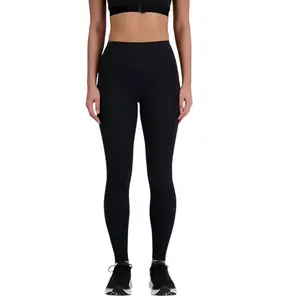 New Balance Nb Sleek Pocket High Rise Legging 27  Femme Noir pas cher
