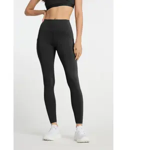 New Balance Sleek 27 Inch High Rise Legging Dames Sportlegging - Zwart - Maat M pas cher