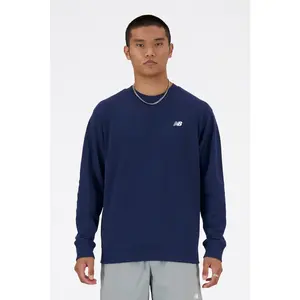 New Balance Sport Essentials French Terry Crew Heren Trui - NB NAVY - Maat M pas cher