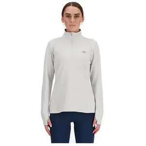 New Balance T-shirt à Manches Longues Avec Demi-zip Sport Essentials Space Dye pas cher