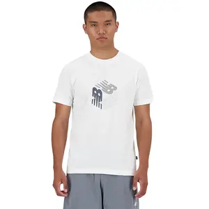 New Balance T-shirt à Manches Courtes Sport Box Logo pas cher
