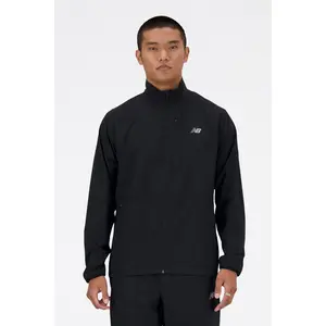 New Balance Mj41062bk Stretch Woven Jacket Black Size: L | Sports Jackets Outlet | Heren | Zwart pas cher