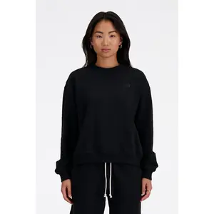New Balance Wt41500bk Athletics French Terry Crew Black Size: M | Hoodies & Sweatshirts Outlet | Dames | Zwart pas cher