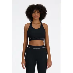 New Balance Nb Sleek Medium Support Sports Black Size: XL | Sports Bras Outlet | Dames | Zwart pas cher