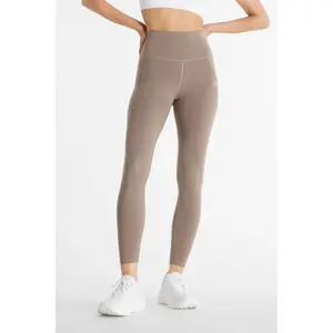 New Balance Wp41112ms High Rise Legging 25" Mushroom Size: XS | Sports... pas cher