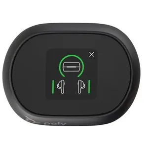 Poly Voyager Free 60+ UC - Écouteurs sans fil avec micro - intra-auriculaire - Suppresseur de bruit actif - USB-A via adaptateur Bluetooth - noir de charbon - certifié ZoomVendu parfnac-be
