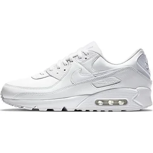 Basket Homme - Nike - Air Max 90 Leather Blanc - Textile - Lacets - Se...