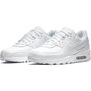 Nike Nike Air Max 90 Leather White/ White-White - 43 pas cher