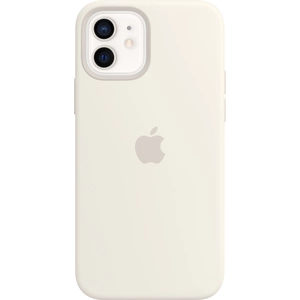 Coque en silicone Apple MagSafe pour iPhone 12 et 12 Pro Blanc pas cher