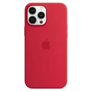 Apple Coque en silicone avec MagSafe (pour iPhone 13 Pro Max) - (PRODUCT) RED pas cher
