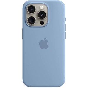 Apple Coque en silicone avec MagSafe pour iPhone 15 Pro Bleu d'hiver pas cher