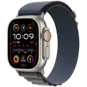 Bracelet pour Apple Watch 49mm avec boucle Alpine bleue Moyen pas cher
