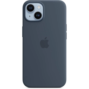 Apple Coque en silicone avec MagSafe pour iPhone 14 - Bleu orage pas cher