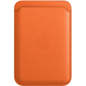 Apple Porte-cartes en cuir avec MagSafe pour Apple iPhone - Orange