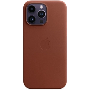 Apple Coque en cuir avec MagSafe pour Apple iPhone 14 Pro Max Umber pas cher