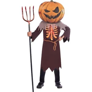 amscan (PKT++) (Fix 200/200) (9907138) Costume de citrouille effrayant pour enfant (8-10 ans) pas cher