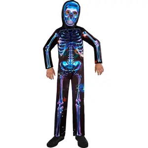 Amscan Kinderkostuum Neon Skelton Boy Jongens Neon/zwart Maat 6-8 JaarVendu parbol