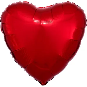Amscan Folieballon Rood hart 43 cm pas cher
