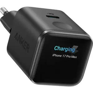Anker Nano Charger (45W, Smart Display) Black pas cher