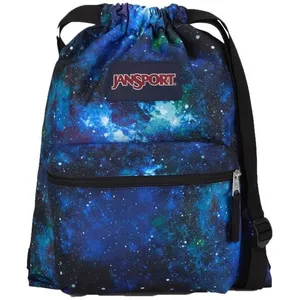 JanSport DRAWSACK Petit sac à dos, Cyberspace Galaxy (Noir)