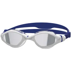 Zoggs Tiger Lsr+ Zwembril Met Spiegelende Rook Wit,Blauw Regular pas cher