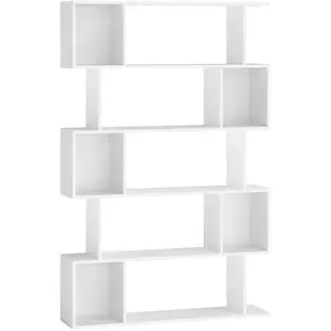 VASAGLE Bibliothèque avec étagères ouvertes, Blanc Nuage LBC416W01 pas cher