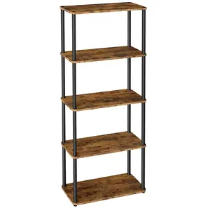 VASAGLE Bibliothèque à étagères pour rangement pratique au quotidien, 5 Niveaux (60L cm) LLS165K01 pas cher
