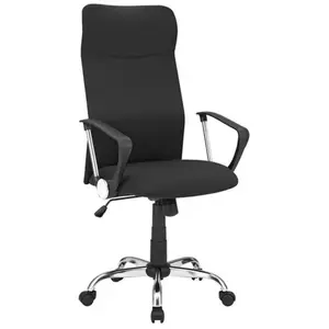 Songmics Fauteuil de bureau rembourré, Noir OBN034B01 pas cher