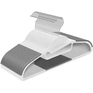 SONGMICS - 20x Plastic Kledinghanger - U-vormige opening - antislip - ...