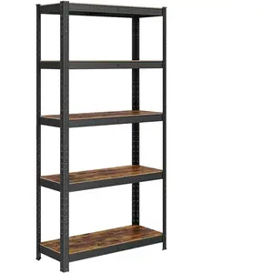 Songmics Étagère de rangement à 5 niveaux, Marron Rustique + Noir / 1 GLR030B01Vendu parsongmics