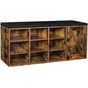 Vasagle Banc à chaussures rembourré LHS058X01 pas cher
