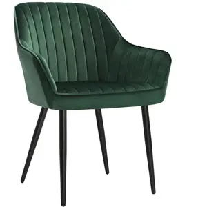 SONGMICS Chaise de salle à manger confort, Vert LDC087C01 pas cher