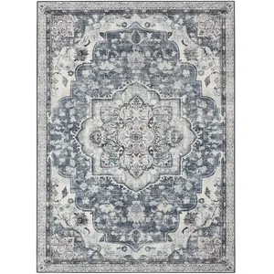 SONGMICS HOME Tapis de salon 120 x 170 cm, Antidérapant, Style Vintage Traditionnel, Lavable en machine, Gris TourterelleVendu parcdiscount