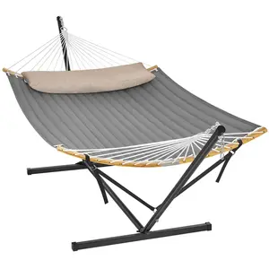 SONGMICS Hangmat met Frame, Metalen Hangmat Frame, Dubbele Greep met K... pas cher