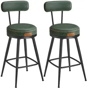 VASAGLE EKHO Collection - Tabourets de bar design en PU (Lot de 2), Ve... pas cher
