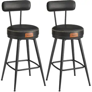 VASAGLE EKHO Collection - Tabourets de bar design en PU (Lot de 2), No... pas cher