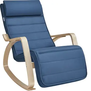 Fauteuil à Bascule - SONGMICS - Repose-pieds Réglable - Capacité 150 k... pas cher