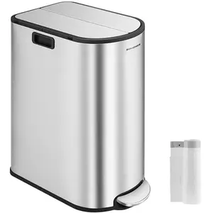 SONGMICS Afvalemmer keuken, afvalscheidingssysteem 2 vakken, 30 l en 2...Vendu parsongmics