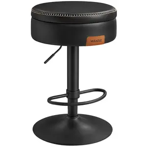 VASAGLE Collection EKHO - tabouret de bar, Noir D'encre LJB099B01 pas cher