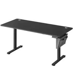 SONGMICS Bureau électrique assis-debout réglable en hauteur, Noir D'encre / 70P x 160L x (72-120)H cm LSD136B01 pas cher